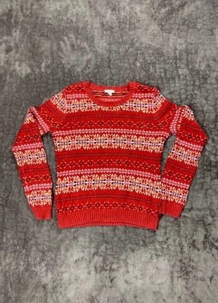 Pull Col Rond Rouge à motifs Vintage, marque: Vintage Dressing, état: Bon état, taille: L / 40 / 12, 9,99 €, 11,19 € Protection acheteurs (Pro) incluse