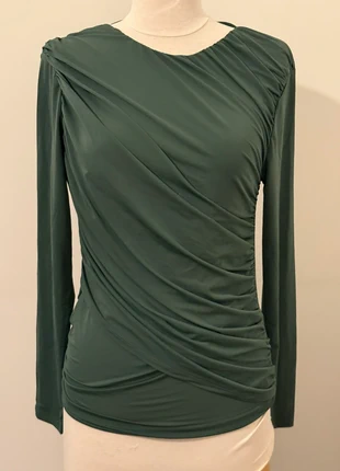 haut plissé vert, brand: Zara, condition: Very good, size: L / 40 / 12, €10.00, €11.20 includes Buyer Protection