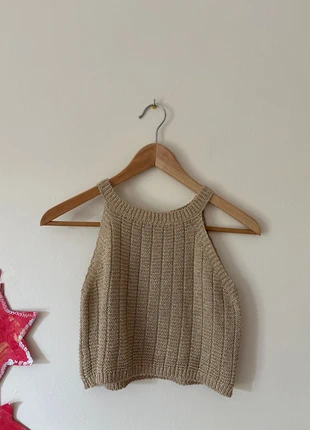 Top en maille à paillettes, estado: Muy bueno, tamaño: S / 36 / 8, 10,00 €, 11,20 € Protección al comprador incluida