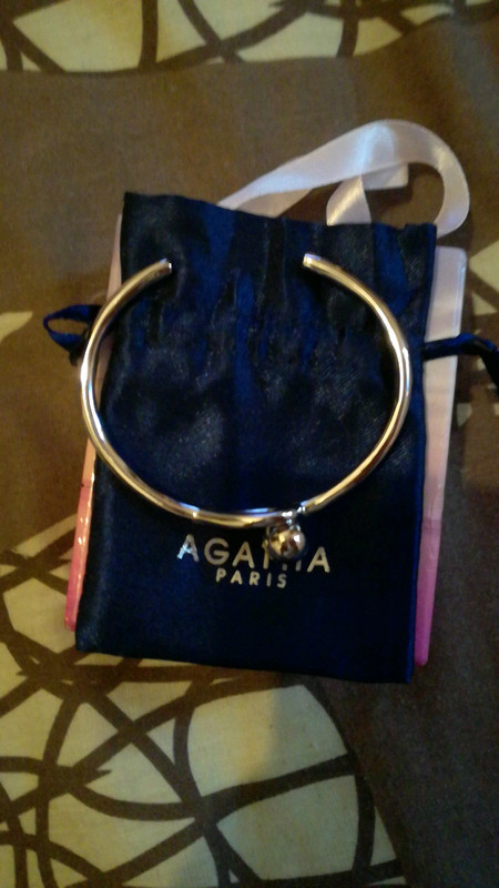 Bracelet jonc en argent Agatha 1
