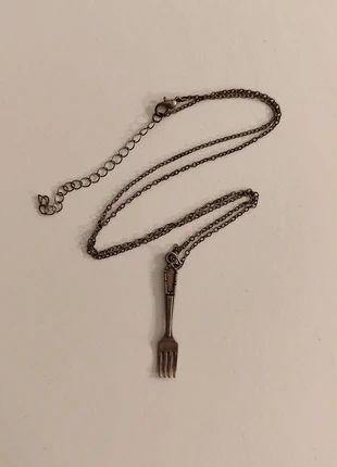 Oud zilverkleurige halsketting vork Vintage, marque: Vintage Dressing, état: Très bon état, 15,00 €, 16,45 € Protection acheteurs incluse