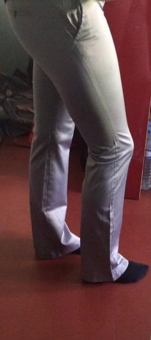Pantalon gris clair métallisé Lulumary 5