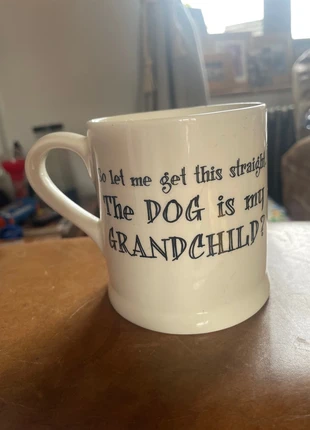 Sweet William ,Handmade Cream “the dog is my grandchild”mug, brand: sweet william, condition: New with tags, £5.00, £5.95 includes Buyer Protection