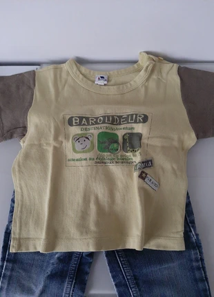 Ensemble t-shirt, jean., état: Bon état, taille: 12-18 mois / 80 cm, 1,50 €, 2,28 € Protection acheteurs incluse