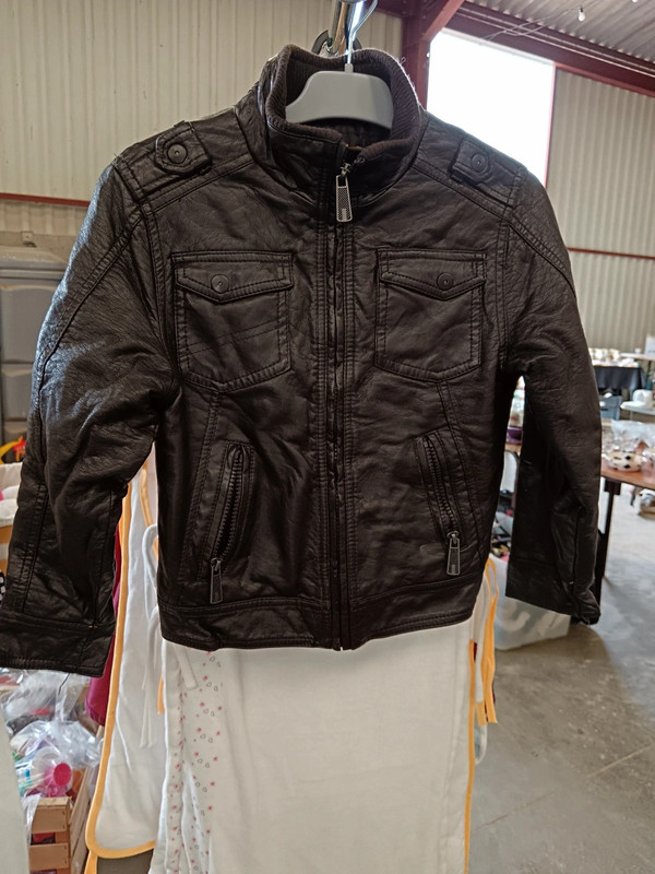 Veste cuir garçon 6 ans 1