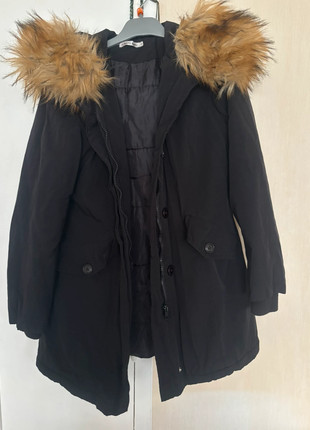 Manteau noir fourrure, marke: Cherry Koko, zustand: Sehr gut, größe: S / 36 / 8, 10,00 €, 11,20 € inklusive Vinted-Käuferschutz