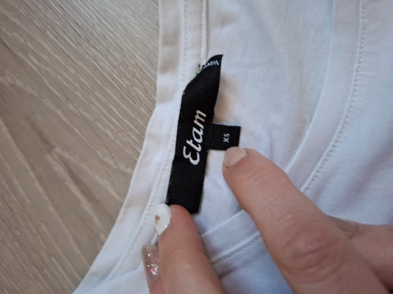 Haut blanc XS ETAM - photo numéro 2