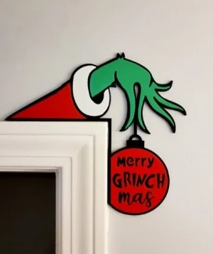 Decorazione per porta con mano grinch, brand: 3Dproject, condizioni: Nuovo senza cartellino, €10.99, €12.24 include la Protezione acquisti
