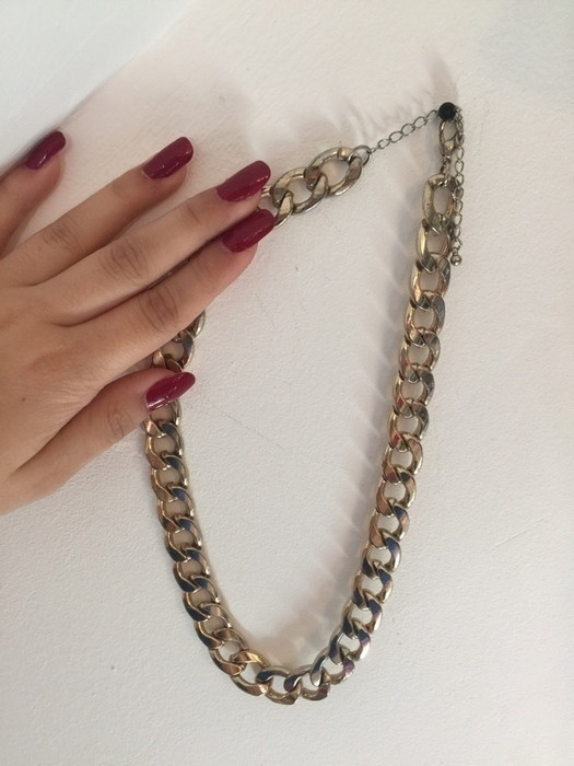 Collier H&M or grosse maille