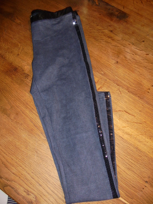 Legging Bleu avec strass - Taille 36 1
