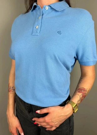 Polo Lauren Ralph Lauren bleu ciel logo brodé - Taille L femme - coton 6TRLS 01, marque: Ralph Lauren, état: Bon état, taille: L / 40 / 12, 5,00 €, 5,95 € Protection acheteurs (Pro) incluse