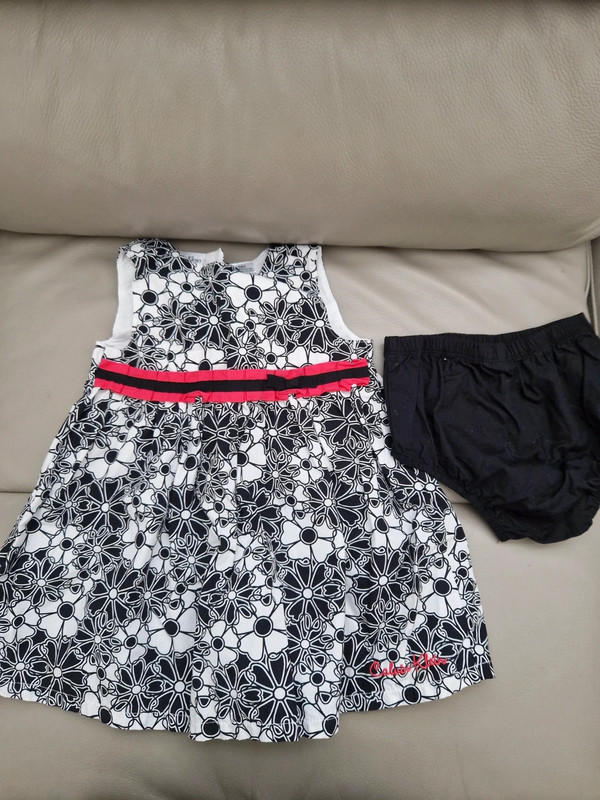 Calvin Klein black and white flowers pattern dress Vinted