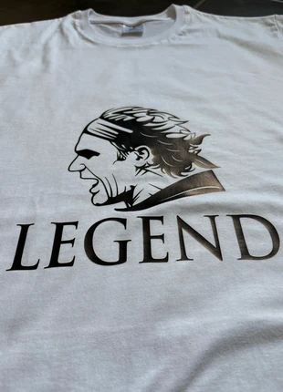 T-shirt tennis Roger Federer, Legend, Perfect, 100% coton, blanc, taille L, tennis, neuf, merk: Tennis, staat: Nieuw met prijskaartje, maat: L, € 11,95, € 13,25 inclusief Kopersbescherming