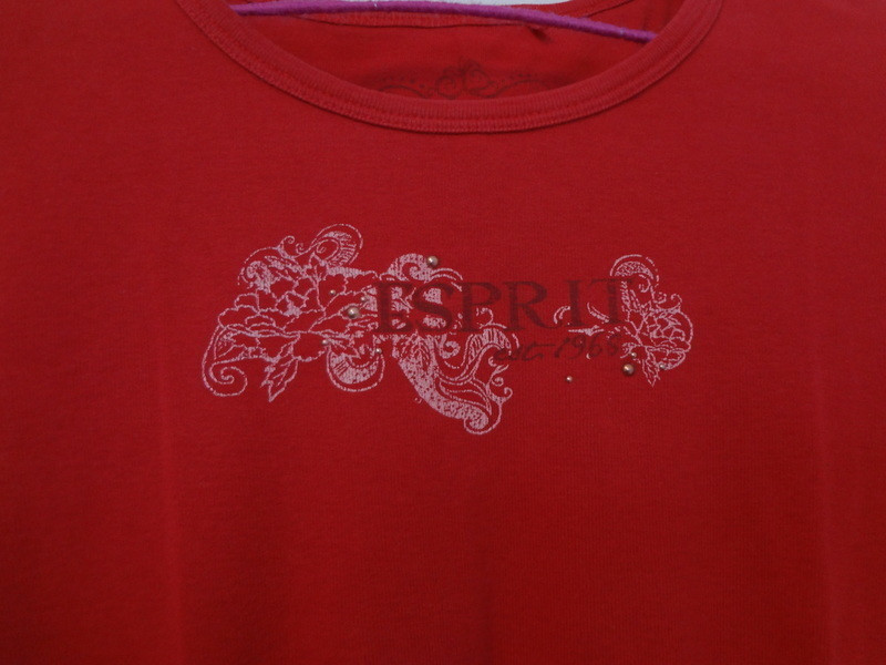 T-shirt manche longue Esprit rouge 2