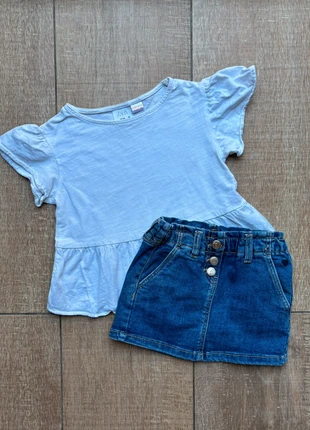 Zara Set Size 92 Shirt Jeans Skirt Summer Top Denim, brand: Zara, condizioni: Ottime, taglia: 24-36 mesi / 92 cm, €4.90, €5.85 include la Protezione acquisti