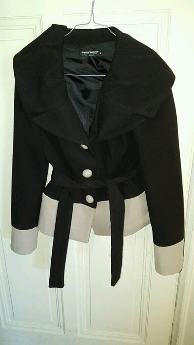 Manteau Rinascimento S bicolore noir/gristaupe 1