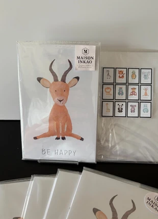 Affiches “Animaux Inspirants” pour chambre enfant, marca: Maison INKAO, estado: Novo sem etiquetas, €3.50, €4.38 inclui Proteção do Comprador