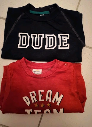 Lot 2 pulls 12 mois , estado: Muy bueno, tamaño: 9-12 meses / 74 cm, 3,00 €, 3,85 € Protección al comprador incluida