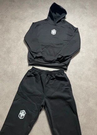 Ensemble sweat à capuche zippé et bas de jogging noir logo Brésil imprimé style y2k Taille S, brand: y2k, condition: New without tags, size: S, €55.00, €58.45 includes Buyer Protection