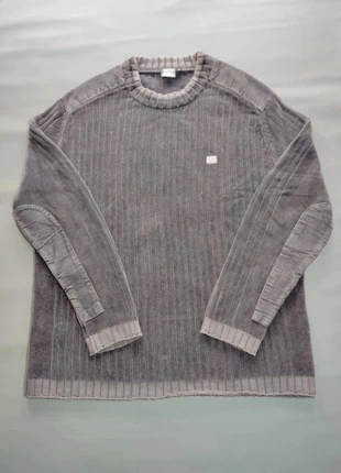 Pull long côtelé Quiksilver vintage logo brodé gris 100 % coton Taille M oversize, brand: Quiksilver, condition: Very good, size: M, €32.00, €34.30 includes Buyer Protection Pro