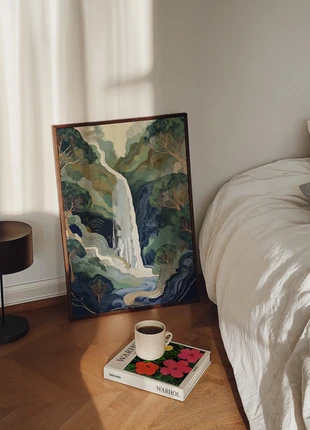 Waterval in het bos Poster available in multiple sizes / Poster in meerdere formaten, estado: Novo com etiquetas, €9.00, €10.15 inclui Proteção do Comprador Pro