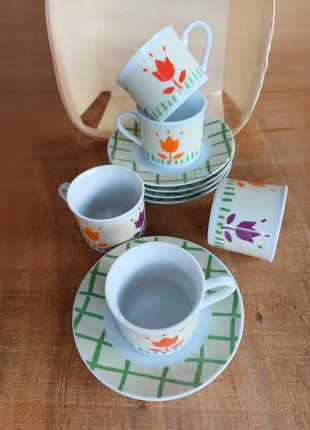 Set tazas de moka de porcelana., estado: Nuevo sin etiquetas, 4,00 €, 4,90 € Protección al comprador incluida