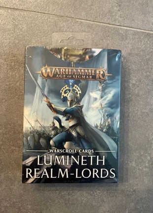 Warscroll cards warhammer AoS Lumineth Realm-Lords, marke: Warhammer, zustand: Neu, 8,00 €, 9,10 € inklusive Vinted-Käuferschutz