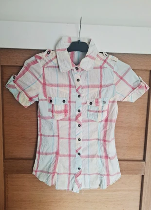 Chemise à carreaux manches courtes femme Creeks taille 36 / S, marque: Creeks, état: Très bon état, taille: S / 36 / 8, 6,00 €, 7,00 € Protection acheteurs incluse