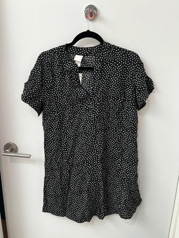 NWT Black floral dress 2