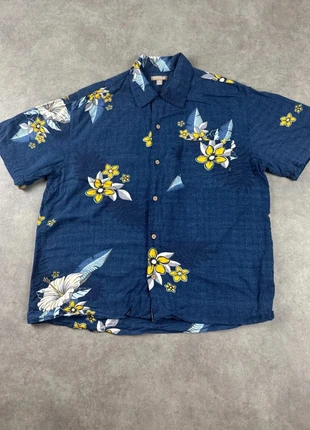 Chemise Hawaïenne bleu marine à fleur taille M homme (38-40) George viscose - CHE0160, brand: Vintage Dressing, condition: Very good, size: M, €7.00, €8.05 includes Buyer Protection Pro