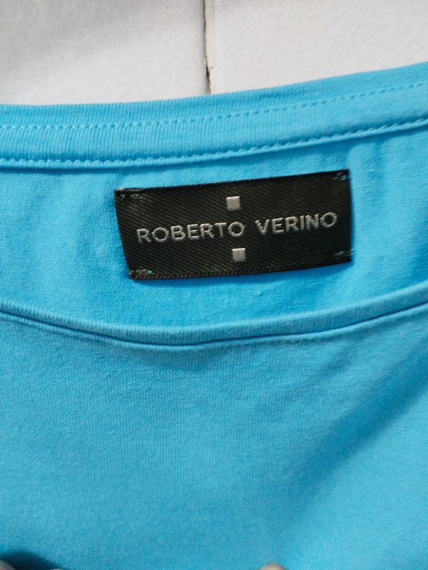 Camiseta azul Roberto Verino 👕 4