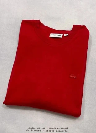 Pull Lacoste récent col rond Rouge Homme 100% Coton Old money Pull over - Taille S /970R, marque: Lacoste, état: Très bon état, taille: S, 39,00 €, 41,65 € Protection acheteurs (Pro) incluse