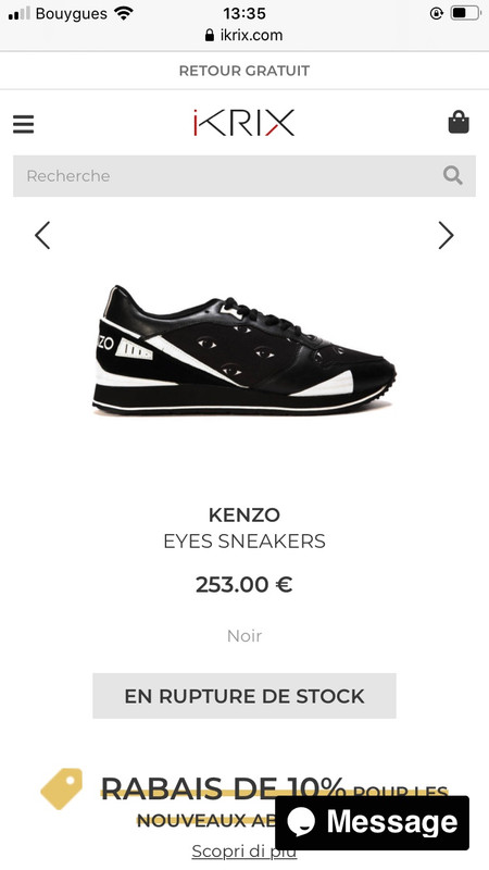 Sneakers Kenzo Eyes Black Vinted