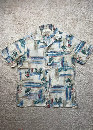 Chemisette / Chemise manche courte Hawaïenne motif Palmier plage surf ananas - M homme, merk: Hawaii, staat: Heel goed, maat: M, € 29,90, € 32,10 inclusief Kopersbescherming