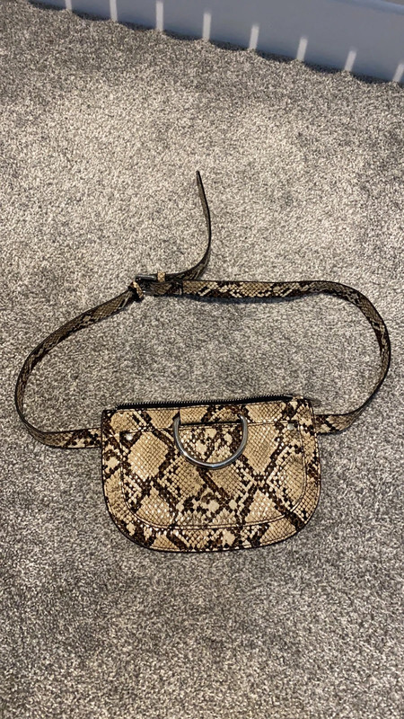 Zara snakeprint bum bag
