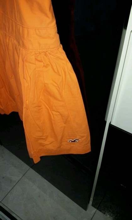 Robe bustier hollister orange taille M 2