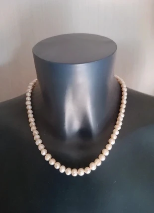 Collier en véritables perles d'eau douce blanches - Vintage, marque: Vintage Dressing, état: Très bon état, 25,00 €, 26,95 € Protection acheteurs incluse