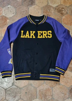 Veste polaire vintage violette et noire à boutons-pression Lakers New Era pour homme - 10's, marque: Los Angeles Lakers, état: Très bon état, taille: M, 11,90 €, 13,20 € Protection acheteurs incluse