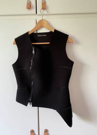 Gilet sans manche asymétrique, marque: La Fee Maraboutee, état: Bon état, taille: XL / 42 / 14, 15,00 €, 16,45 € Protection acheteurs incluse
