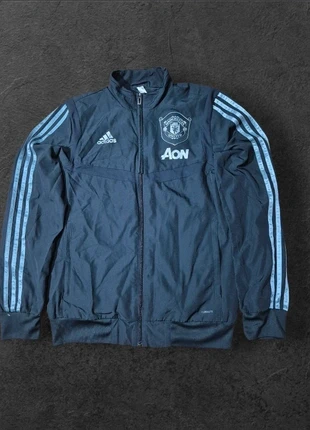 Adidas Manchester United Trainingsjacke – Schwarz, Aon Sponsor, Vintage Style, merk: adidas, staat: Nieuw zonder prijskaartje, maat: S, € 25,00, € 26,95 inclusief Kopersbescherming