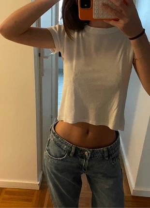 t-shirt blanc, marca: Brandy Melville, estado: Bom, tamanho: Tamanho único, €7.00, €8.05 inclui Proteção do Comprador