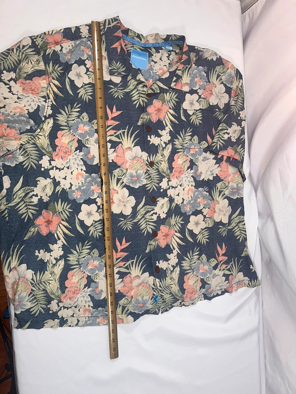 Tommy Bahama Shirt Mens 3XB 3XL Floral 100% Silk Hawaiian Cruise Vacation 5