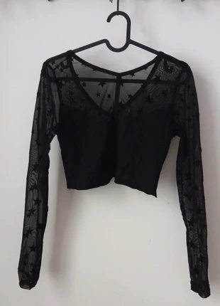 cropped (uitgaans) topje met sterrenmotief, marque: ASOS, état: Bon état, taille: S / 36 / 8, 2,00 €, 2,80 € Protection acheteurs incluse