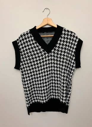 Gilet fantasia pied de poule, marke: Made In Italy, zustand: Neu, größe: Einheitsgröße, 6,00 €, 7,00 € inklusive Vinted-Käuferschutz