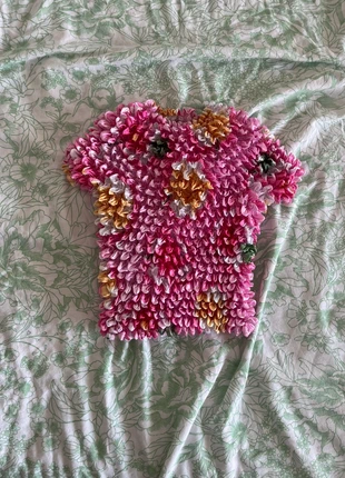 Top floral multicolore - Taille unique - Jamais porté, marque: Vintage Dressing, état: Très bon état, taille: Taille unique, 3,00 €, 3,85 € Protection acheteurs incluse