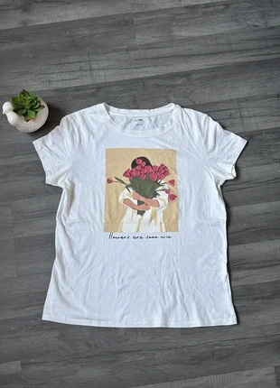 T-shirt blanc impression 🍬, brand: Kiabi, condition: Very good, size: S / 36 / 8, €2.00, €2.80 includes Buyer Protection