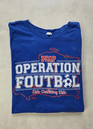 Anvil – T-shirt “PCAP Operation Foutbòl” Taille M homme | Bleu royal, marke: Anvil, zustand: Sehr gut, größe: M, 5,00 €, 5,95 € inklusive Vinted-Käuferschutz