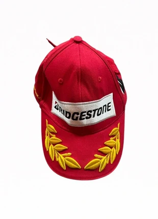 Casquette Bridgestone rouge – Style F1, broderies dorées, ajustable, brand: Bridgestone, condition: Very good, size: One size, €8.00, €9.10 includes Buyer Protection