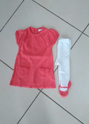 Robe et collants, marque: Kimbaloo, état: Très bon état, taille: 6-9 mois / 68 cm, 1,00 €, 1,75 € Protection acheteurs incluse