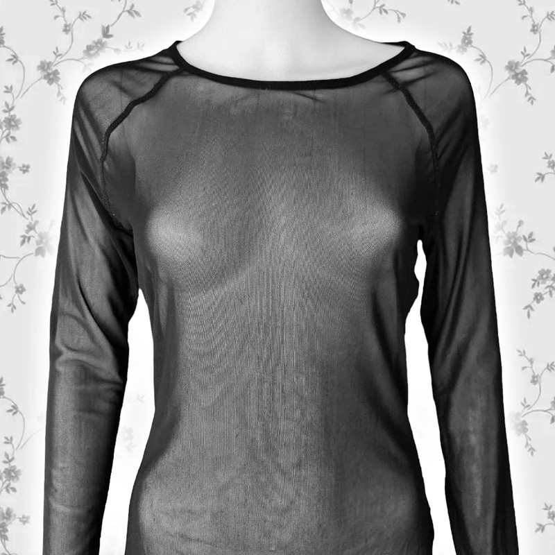 goth mesh long sleeve 2